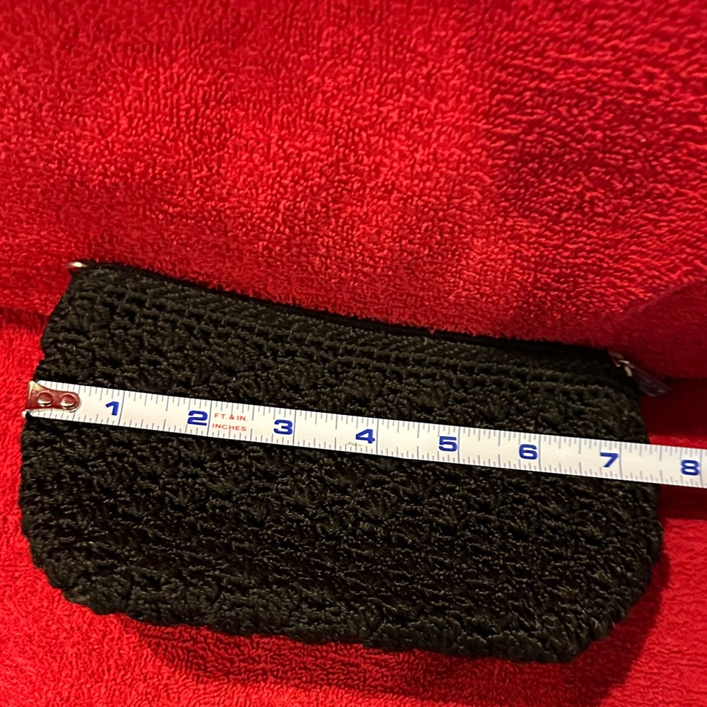 The Sak - Black Hand-Crocheted Clutch
